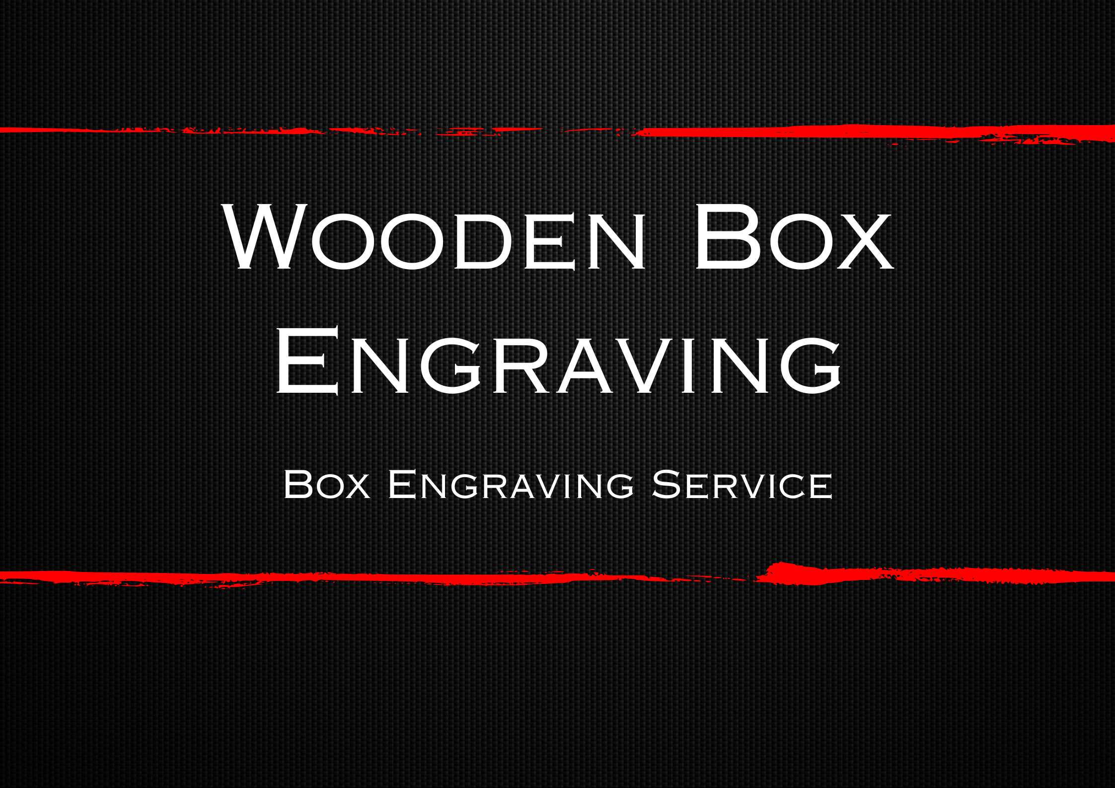 High-Quality Laser Engraving Service For Wooden Box Only